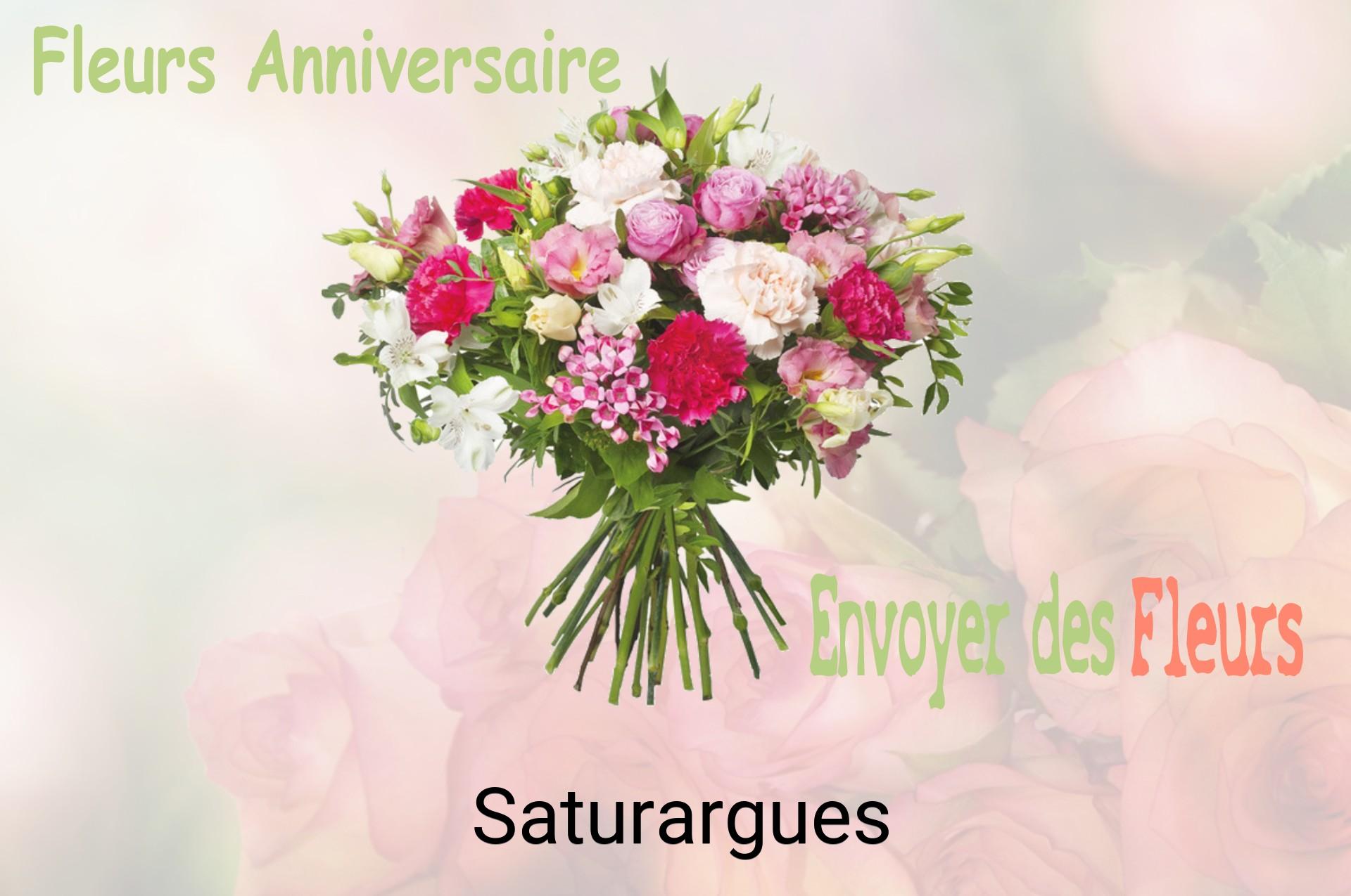 Bouquet de fleurs d’anniversaire livré à Saturargues