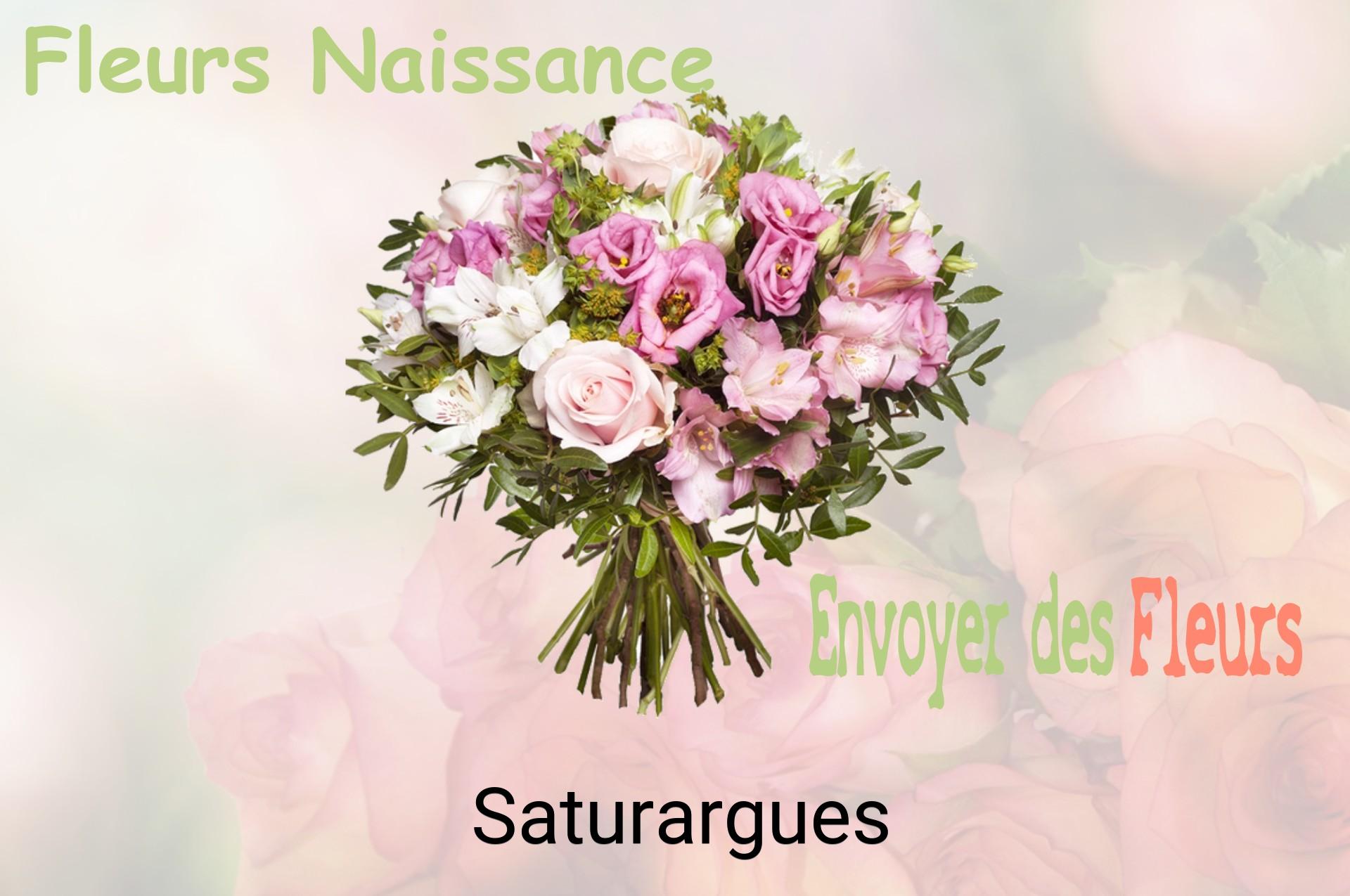 Bouquet de fleurs de naissance livré à Saturargues